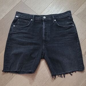 Citizens of Humanity Jean Shorts Women's sz 30 Jolene Cut Offs Black Button Fly